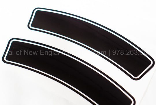 Fender License Plate Decals for Both Sides