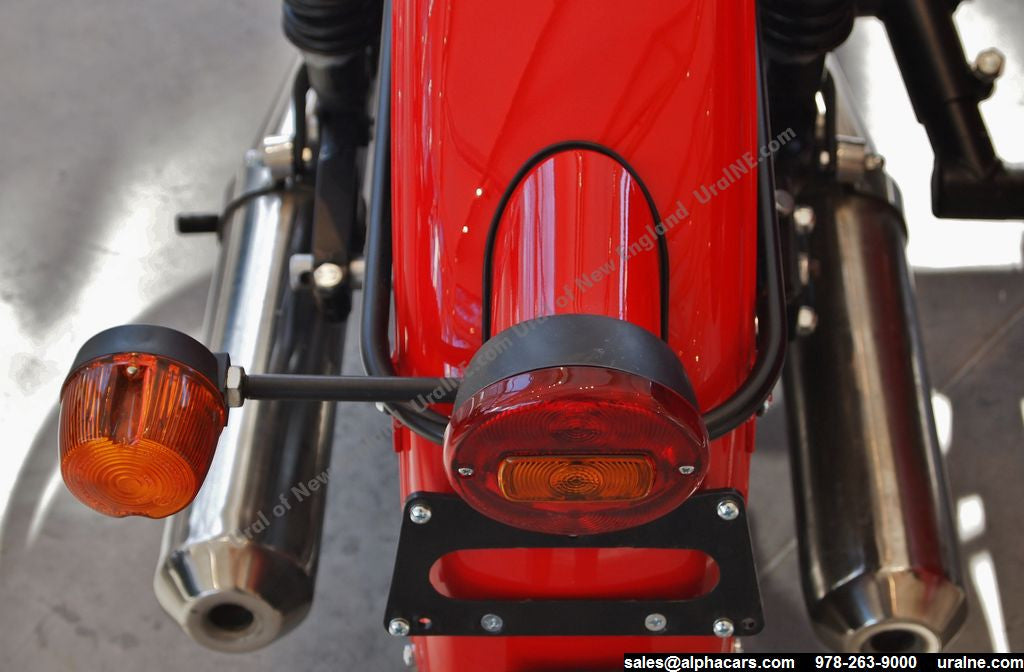 This photo shows the gasket, as it will appear as part of the complete retro rear bike light assembly.
